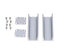 FTVOGUE Boîtier en Aluminium Boîtier de Câblage en Aluminium Boîte de Jonction en 25x25x80mm Type Fendu en Alliage D' avec Finition Sablée pour Circuit imprimé