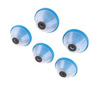 FTVOGUE Bol à Poussière de Perceuse 5 Pièces, Collecteur de Poussière ABS avec Rondelle Anti-Vibration pour Installation de Scie Cloche dans les Plafonds