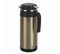 FTVOGUE Bouilloire électrique de Voiture 1000ML 12V/24V Bouilloire de Voyage Portable avec Isolation Sous Vide en Acier Inoxydable pour l'eau Chaude en Voyage en Camping (24V)