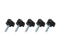 FTVOGUE Boulon de Bouton Réglable Vis de Poignée Triangulaire en Plastique M6 25 Mm Fixation de Poignée de Verrouillage Torsadée à la Main pour Utilisation de Remplacement de Serrage de Fixation de