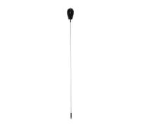 FTVOGUE Brosse de Nettoyage de Gouttières de 7,5 Pieds, Alliage d'aluminium avec Tête de Brosse en Nylon Coudée pour Toits et Murs Hauts