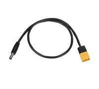 FTVOGUE Bullette Masculine XT60 de Haute qualité à DC5525 Câble pour Souder en Fer, Bouchon et Jeu Facile à Utiliser, 20 Pouces de Longueur, Noir