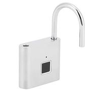 FTVOGUE Cadenas à Empreinte Digitale, Rechargeable par USB, capacité de 10 | Capteur capacitif à 360 degrés, déverrouillage sans clé à une touche, sécurité du casier de gymnastique pour dortoir,