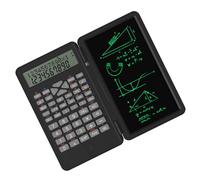 FTVOGUE Calculatrice Scientifique avec Tablette D'écriture 240 Fonctions Affichage 2 Lignes Pliable Portable pour étudiants Collège Lycée Collège (Black)