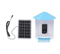 FTVOGUE Caméra Intelligente pour Mangeoire à Oiseaux, Caméra de Mangeoire à Oiseaux WiFi à énergie Solaire avec Nocturne 2MP, Alerte de Mouvement Vocale Bidirectionnelle, d'extérieur IP66 pour