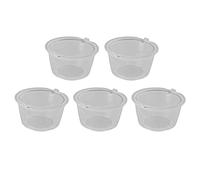 FTVOGUE Capsules de café Réutilisables en Acier Inoxydable 304, 5 Pièces avec Cuillère à Mesurer pour Accessoires de Machine (Transparent)