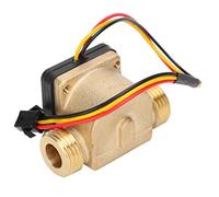 FTVOGUE Capteur de Débit d'eau en Laiton, Débitmètre Mâle G1/2 Pouces pour | Effet Hall DC 3-24 V, Compteur de Débit à en Laiton pour Chauffe-eau, Distributeur Automatique, Distributeur de Cartes de