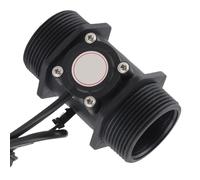 FTVOGUE Capteur de Débit d'eau YF-DN40 G1.5in, Débitmètre à à Filetage Mâle 5-150L/min DC 3-24V pour la de l'eau de Piscine