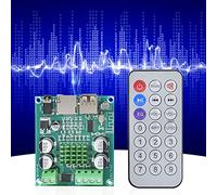 FTVOGUE Carte Amplificateur 50 W, Amplificateur Numérique Double Canal avec Télécommande, Prend en Charge Les Disques AUX et U - Idéal pour Les Systèmes Audio Domestiques