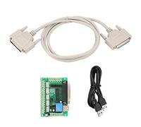 FTVOGUE Carte de Dérivation de Moteur Pas à Pas CNC 5 Axes, Carte de Commande USB CNC avec Isolation Optique, Double Protection de Puissance pour les Applications Professionnelles