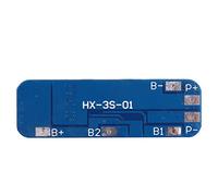 FTVOGUE Carte de Protection PCB, Module de Contrôleur de Batterie au Lithium, Protection Contre Les Surcharges et Les Courts-Circuits pour Packs 11,1 V 12 V 12,6 (1#：9-10A)