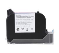 FTVOGUE Cartouche d'encre à Solvant à Séchage Rapide, Cartouche d'encre Noire 42 ML avec Matériau ABS pour Mini Imprimante à Jet d'encre Portable Compatible avec Divers Matériaux