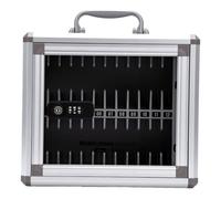 FTVOGUE Casier Téléphonique avec Serrure Mécanique, 24 Compartiments, | Construction en aluminium durable, portable ou montable au mur, parfaite pour le bureau et le laboratoire, gère plusieurs