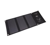 FTVOGUE Chargeur de Panneau Solaire Pliable 21 W, Polymère Pet, Double Ports USB, Idéal pour Le Camping et la Randonnée en Plein Air, Source d'alimentation Portable pour Téléphones et Appareils