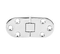 FTVOGUE Charnières de Table Pliantes 316 Charnières Jointes de Meubles en Acier Inoxydable 80 X 30 Mm Outil de Quincaillerie à Bord Pliant Rond pour Installation Domestique de Porte d'armoire de