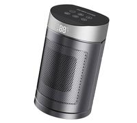 FTVOGUE Chauffage électrique en Céramique PTC 1500 W avec Télécommande et Oscillation 70°, Minuterie 12 Heures, Mode économie D'énergie, Chauffage de sécurité Silencieux pour Maison, (Prise UE)