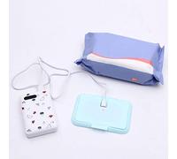 FTVOGUE Chauffe-lingettes Humides pour bébé, Chauffe-lingettes Humides ABS USB avec Chauffage de Surface, Couvercle Double Couche, Portable pour la Bouche et les Mains de bébé, Utilisation en