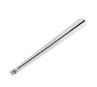 FTVOGUE Chausse-pied en Acier Inoxydable à Long Manche en Métal 16,14 X 1,57 Pouces, Conception Ergonomique Réversible Antirouille et Résistante à la Chaleur pour les Personnes âgées, les Voyages,