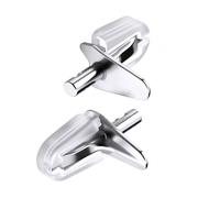 FTVOGUE Chevilles de Support D'étagère 1/8" en Acier au Carbone en Forme de L avec Ailes Surélevées (355 100PCS)