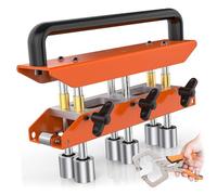 FTVOGUE Cintreuse à Rouleaux de Bord, Outil de Pliage de Bord de Tôle à 3 Stations, Rouleaux en Acier Rapide 0 à 90 Degrés 13 à 130 Mm, pour Toiture en Acier, Aluminium, Cuivre et Fabrication de Métal