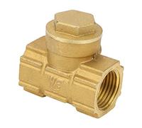 FTVOGUE Clapet Anti-retour en Laiton DN15 1/2", Conception à Balançoire Automatique pour les Applications de Plomberie, Construction Durable et Parfait pour les Milieux Acides, et Eau