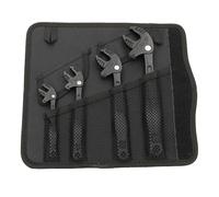 FTVOGUE Clé à Molette, Conception Autobloquante avec Mécanisme à Cliquet en Forme de Crabe pour la Réparation de Tuyaux, Entretien Automatique, Usage Domestique, Jeu de Clés en Acier