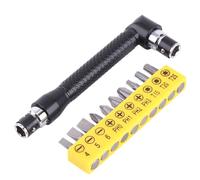 FTVOGUE Clés en forme de L de 1/4 pouces, douille hexagonale à 90 degrés avec 10 embouts de tournevis Torx plats