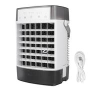 FTVOGUE Climatiseur Portable 3 Vitesses, Veilleuse 7 Couleurs pour Chambre à Coucher et Bureau