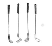 FTVOGUE Club de Golf pour Maison de Poupée, 5 Pièces, en Alliage de Plastique, Clubs de Golf de Petite Taille avec Une Finition Soignée pour Les Scènes de Bricolage