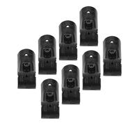 FTVOGUE Collier de Serrage en T pour Rail d'extrémité 8 Jeux de Colliers de Serrage en T de 28 Mm avec Boulons et écrous Connecteur de Clôture à Maillons de Chaîne en Acier laminé à Froid pour