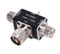 FTVOGUE Commutateur D'antenne Coaxial 2 Voies 100W avec Protection de Coupure et de Mise à la Terre pour YouKits Ham CB Radio