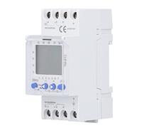FTVOGUE Commutateur de Contrôle du Temps, Minuterie de Rail de Guidage d'alimentation Intelligente TM612, écran LCD, Programmation Facile pour Les Utilisateurs Domestiques et Industriels