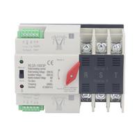 FTVOGUE Commutateur de Transfert Automatique 3P Double Alimentation, Mini ATS avec Temps de Commutation Rapide Inférieur à 50 Ms pour une Alimentation Ininterrompue 220 V AC 400 V 50 Hz (63A)