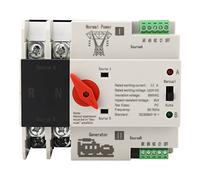 FTVOGUE Commutateur de Transfert Automatique Double Puissance, 2P, 100A, WiFi, Contrôle à Distance, Matériau PC et Argent, 220V 50/60Hz, pour Générateur