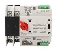 FTVOGUE Commutateur de Transfert Automatique Double Puissance, 2P, 110V, WiFi, 100 Ampères, Matériau PC et Argent, Fréquence 50/60 Hz