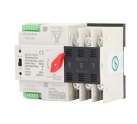 FTVOGUE Commutateur de Transfert Automatique Double Puissance 3P, Commutateur Double Puissance ATS 3P pour Boîte de Distribution PZ30, Montage sur Rail AC220V 50Hz 60Hz 230V Emer (63A)