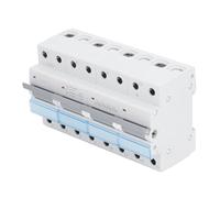 FTVOGUE Commutateur de Transfert Manuel 4P 400 V CA - Double Alimentation sur Rail DIN - Commutateur Manuel 4 Pôles pour Générateur, Maison et Camping-car (100A)