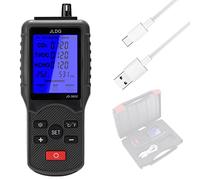 FTVOGUE Compteur de qualité de l'air Détecteur de CO2 TVOC Intérieur avec écran LCD 350 à 2000 Ppm 32 à 194 F Moniteur d'humidité de la Température Chargement USB pour une Utilisation en Extérieur