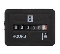 FTVOGUE Compteur Horaire électronique à Quartz SYS-3, 10-80V AC/DC, 99999,9 Heures, Entièrement scellé, Haute Précision et stabilité, pour Générateur et Usage Industriel