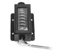 FTVOGUE Compteur Manuel à 6 Chiffres, Matériau en Plastique et en Métal, Clicker Réinitialisable pour Le Sport et Le Fitness, Idéal pour Les Entraîneurs et Le Tricot