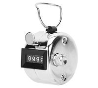 FTVOGUE Compteur Manuel, Alliage d'aluminium argenté, Conception Compacte Facile à Utiliser, Compte jusqu'à 9999 pour la Participation à Une Conférence