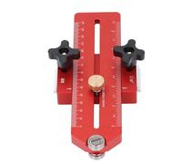 FTVOGUE Conception de Rouleau de Gabarit de Scie à Table, Longueur Réglable en Alliage d'aluminium pour le Travail du Bois, Compatible avec les Rails à Fente en T de 19mm et 30mm