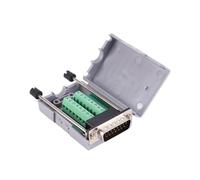 FTVOGUE Connecteur DB15 Carte de dérivation à 15 Broches Adaptateur D-SUB Module de Carte d'adaptateur de Terminal mâle Fiche de connecteur à 15 Broches avec boîtier Carte Fille