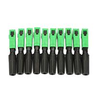 FTVOGUE Connecteur de Fibre Optique 100 Pièces, Adaptateur d'assemblage Rapide de Fibre Optique en Plastique, Perte de Retour élevée pour les Installations de Réseau FTTH