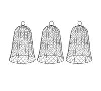 FTVOGUE Construction épaissie Black Garden Poulet Fil Cloche pour la Protection des Plantes, Paquet de 10 Couvercles de Cloche, Idéal pour Les Graines et Les Fleurs, Maillage Robuste