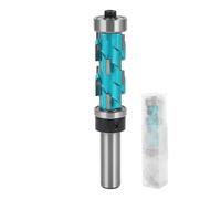 FTVOGUE Construction Robuste, Routeur de Router à Chasse D'eau 1/2 Pouce Tige de Coupe 43 Mm Longueur de Coupe 19 Mm Diamètre Double Roulement Spiral Trimmer avec Garniture Précise pour
