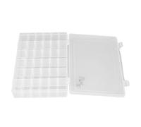 FTVOGUE Conteneur de Stockage de Perles, Boîte de Pièces en Matériau PP avec 36 Compartiments Réglables pour l'artisanat, les Bijoux et l'organisation Multi-usage