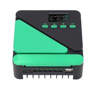 FTVOGUE Contrôleur de Charge Solaire MPPT, Régulateur Intelligent avec écran LCD et Sortie USB pour Systèmes 12 V 24 V, Idéal pour les Applications d'énergie Solaire Extérieure (20A)