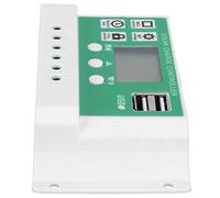 FTVOGUE Contrôleur de Charge Solaire, Régulateur Intelligent MPPT 20 A pour Systèmes 12 V 24 V avec écran LCD pour le Stockage d'énergie Solaire Domestique
