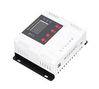 FTVOGUE Contrôleur de Puissance PV Régulateur Solaire ABS Numérique 30 A Auto 12 V 24 V 48 Détection de Batterie USB 5 2 A pour Chargement de Panneau Solaire RV Marine Utilisateurs Hors Réseau (60A)